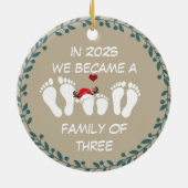 2025年に3人の家族となった セラミックオーナメント (裏面)