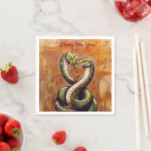 2025年のお正月の恋の願い スタンダードカクテルナプキン (インサイチュ)