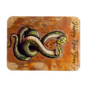 2025年のお正月の恋の願い マグネット (横)