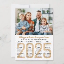 2025年のお正月カレンダー1枚の写真