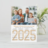 2025年のお正月カレンダー1枚の写真 (スタンド正面)