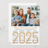 2025年のお正月カレンダー1枚の写真 (正面/裏面)