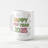 2025年のかわいいマグカップの喜びを新年に向けて味わう コーヒーマグカップ (正面左)