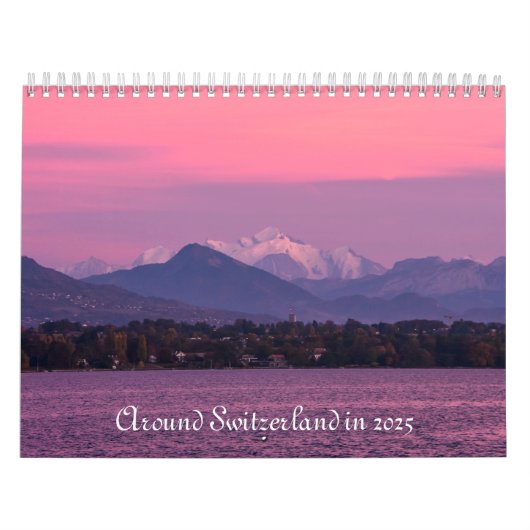 2025年のまわりにカレンダーのスイス カレンダー (カバー)