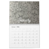 2025年のアダルトカラーリングブックカレンダー。 カレンダー (1月 2026)