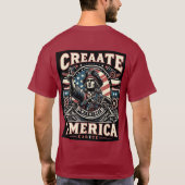 2025年のアメリカで人気のTシャツトレンド Tシャツ (裏面)