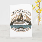 2025年のアラスカクルーズ 一緒に思い出を作ろう カード (黄色い花)