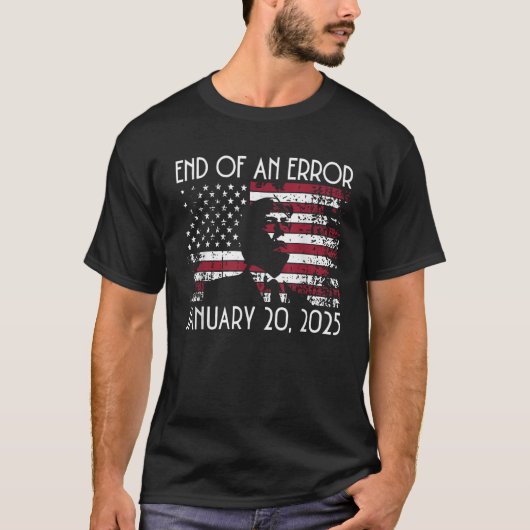 2025年のエラー切り捨て就任式の最終日 Tシャツ (正面)