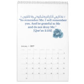 2025年のカラン詩カレンダー カレンダー (1月 2027)