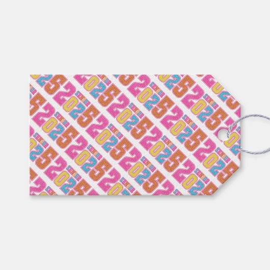 2025年のキラキラ ギフトタグ (正面(横))