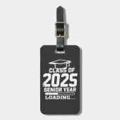 2025年のクラスのシニア・イヤー・ローディング ラゲッジタグ (正面縦)