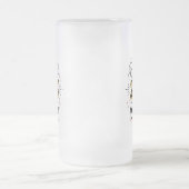 2025年のクラスのピンクと金ゴールドの卒業マグ フロストグラスビールジョッキ (中央)