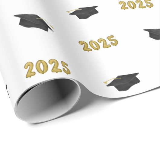 2025年のクラスクラシックグラッドキャップとバルーン ラッピングペーパー (ロールコーナー)