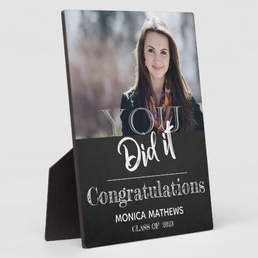 2025年のクラス君が撮った写真撮影の卒業 フォトプラーク (側面)