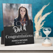 2025年のクラス君が撮った写真撮影の卒業 フォトプラーク (側面)