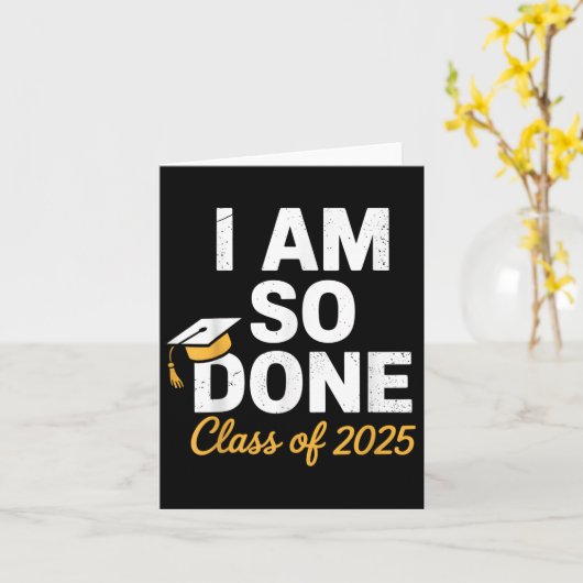 2025年のクラス私は彼のために卒業を終えた彼女のセン カード (黄色い花)