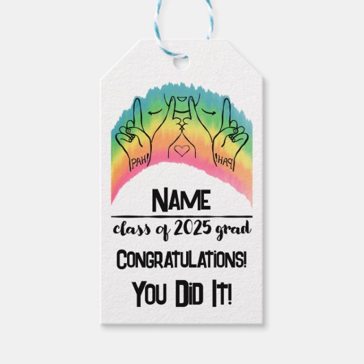 2025年のクラスGrad - PAH! ギフトタグ (正面)