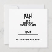 2025年のクラスGrad - PAH! セーブザデート (裏面)