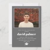 2025年のクラスGRADUATE arch gray photo 招待状 (裏面)