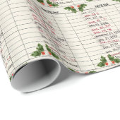 2025年のクリスマスのための古い図書館カード ラッピングペーパー (ロールコーナー)