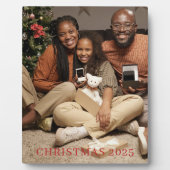 2025年のクリスマスファミリー写真を作成 フォトプラーク (正面)