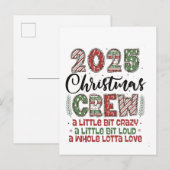 2025年のクリスマス！家族でお揃いの衣装を着て、特別なXmasを過ごそう！ インビテーションポストカード (正面/裏面)