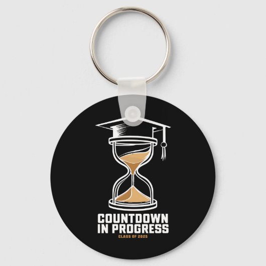 2025年のシニア・クラスの卒業ギフトへのカウントダウン キーホルダー (正面)