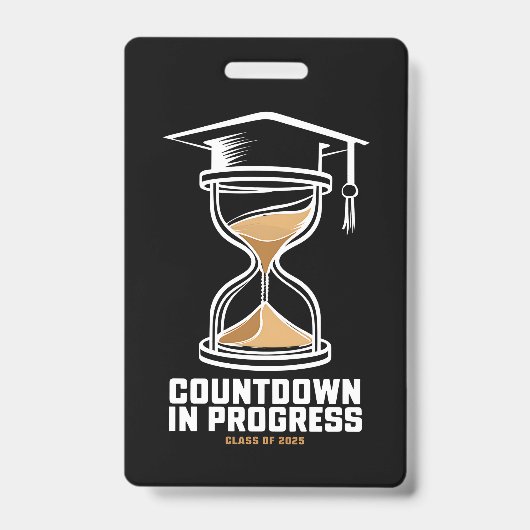 2025年のシニア・クラスの卒業ギフトへのカウントダウン バッジ (正面)