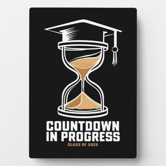 2025年のシニア・クラスの卒業ギフトへのカウントダウン フォトプラーク (正面)