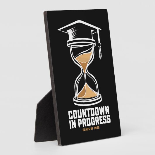 2025年のシニア・クラスの卒業ギフトへのカウントダウン フォトプラーク (側面)