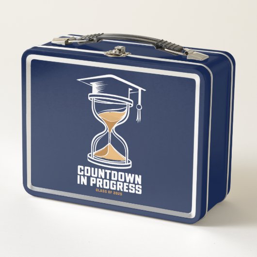 2025年のシニア・クラスの卒業ギフトへのカウントダウン メタルランチボックス (正面)