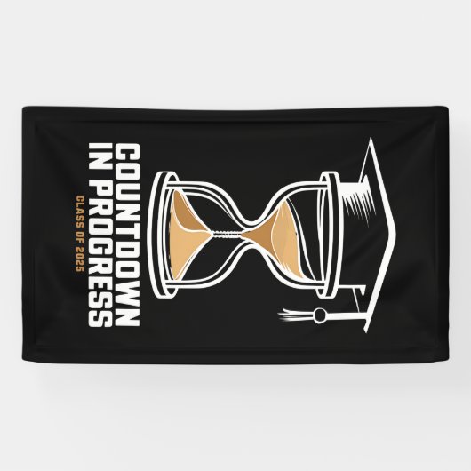 2025年のシニア・クラスの卒業ギフトへのカウントダウン 横断幕 (横)