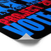 2025年のストップアンチトランプ投票ブルーのプロジェクトが可能 ポスター (角)