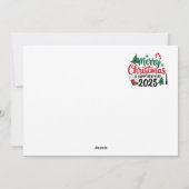 2025年のスマイルを贈ります:新年の年賀状 シーズンカード (裏面)