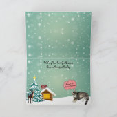 2025年のティトーの夢 – 白いクリスマス シーズンカード (内部)