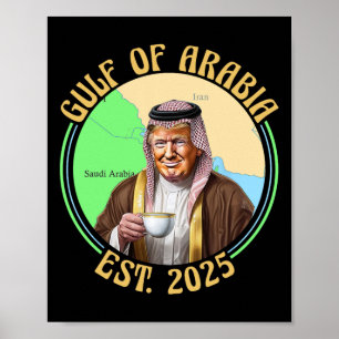2025年のトランプアラビアおもしろいヴィンテージ湾 ポスター
