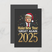 2025年のトランプ素晴らし就任式を再開 サンキューカード (正面/裏面)