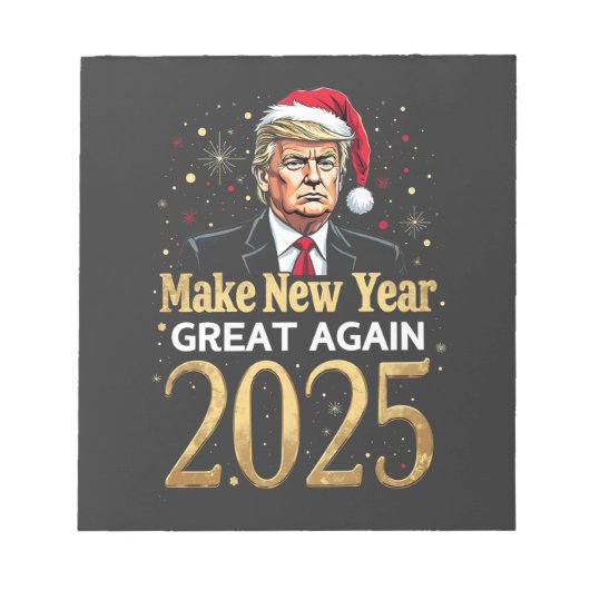 2025年のトランプ素晴らし就任式を再開 ノートパッド (正面)