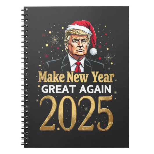 2025年のトランプ素晴らし就任式を再開 ノートブック (正面)