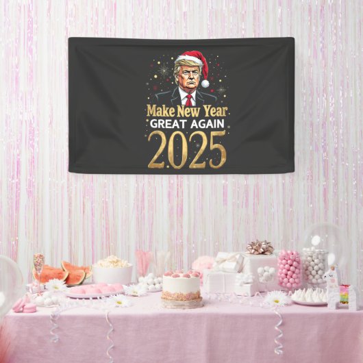 2025年のトランプ素晴らし就任式を再開 横断幕 (パーティー)