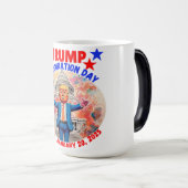 2025年のドナルド・トランプ就任式の日 モーフィングマグカップ (正面右)