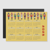 2025年のナツクラッカーカレンダー磁気カード (正面/裏面)