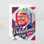 2025年のハッピープレジデント サンキューカード (正面/裏面)