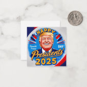 2025年のハッピープレジデント ノートカード (正面/裏面インサイチュ)