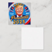 2025年のハッピープレジデント ノートカード (正面/裏面)