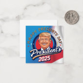 2025年のハッピープレジデント ノートカード (正面/裏面インサイチュ)