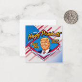 2025年のハッピープレジデント ノートカード (正面/裏面インサイチュ)