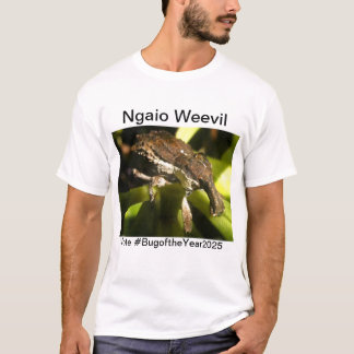 2025年のバグのためのNgaioのweevil Tシャツ