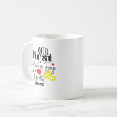 2025年のバレンタインデー結婚したをカップル コーヒーマグカップ (正面左)
