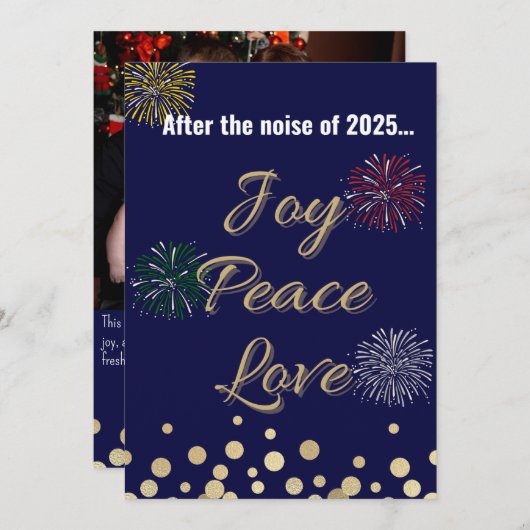 2025年のフォトクリスマスの騒音の後 | シーズンカード (正面/裏面)